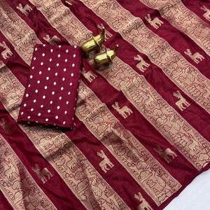 Elegant Maroon and Gold Patterned Fabric